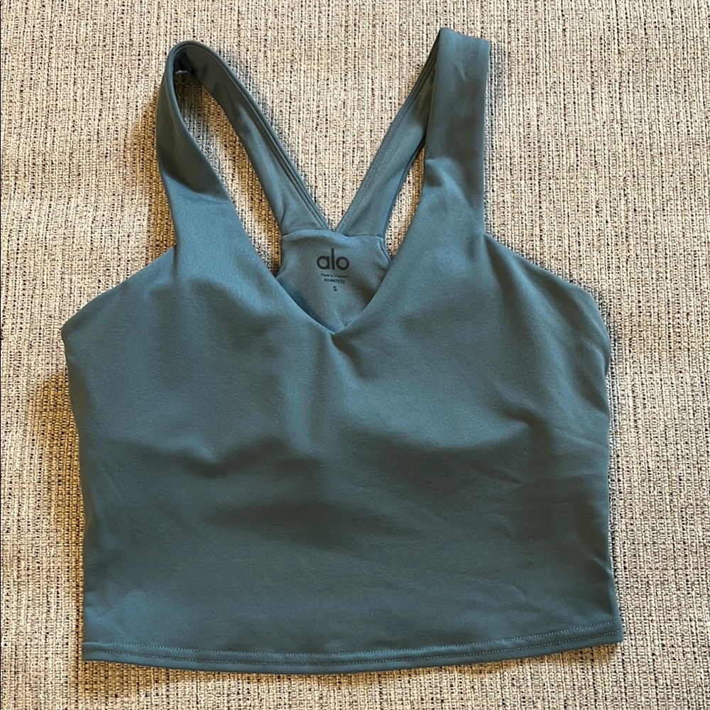 Alo yoga Real Blue Sports Bra - Picture 1 of 9